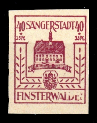 1945, Deutsche Lokalausgabe Finsterwalde, 10 Var., **