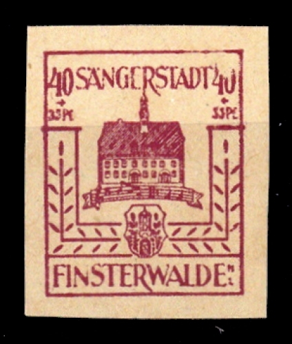 1945, Deutsche Lokalausgabe Finsterwalde, 10 Var., **
