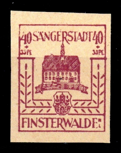 1945, Deutsche Lokalausgabe Finsterwalde, 10 Var., **