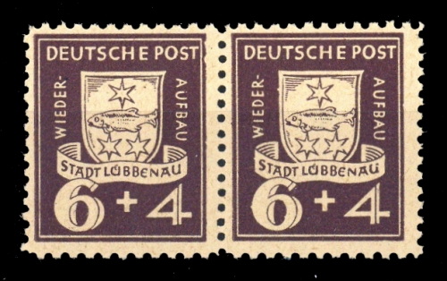 1946, Deutsche Lokalausgabe Lübbenau, 2 Var., **