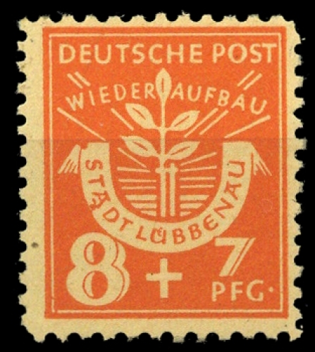 1946, Deutsche Lokalausgabe Lübbenau, 3 Var., **