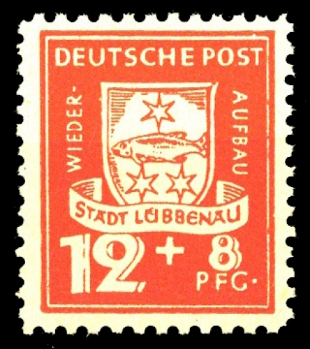 1946, Deutsche Lokalausgabe Lübbenau, 5 Var., **