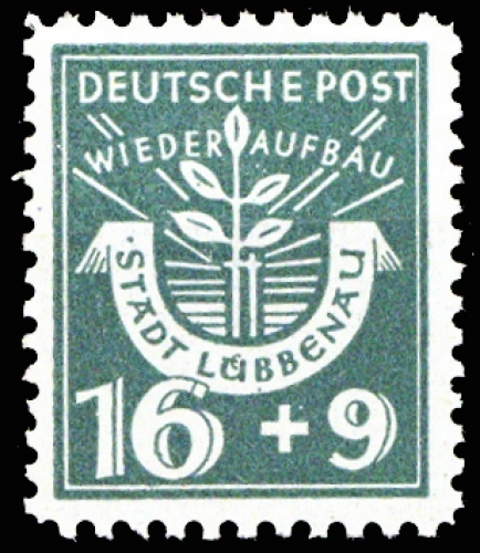 1946, Deutsche Lokalausgabe Lübbenau, 6 Var., **