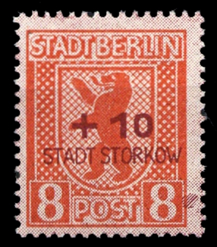 1945, Deutsche Lokalausgabe Storkow, 4 Var., **