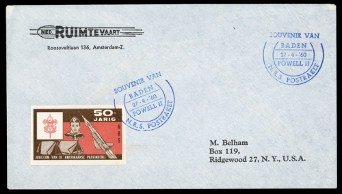 1960, Luftfahrt,Raketenpost,allgemein, EZ 16 Var, Brief