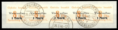 1946, Deutsche Lokalausgabe Spremberg, 19 I B, Briefst.