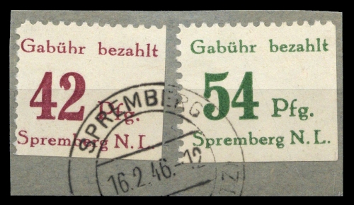 1946, Deutsche Lokalausgabe Spremberg, 13-14 I A, Briefst.