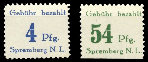 1946, Deutsche Lokalausgabe Spremberg, 8 A X u.a., **
