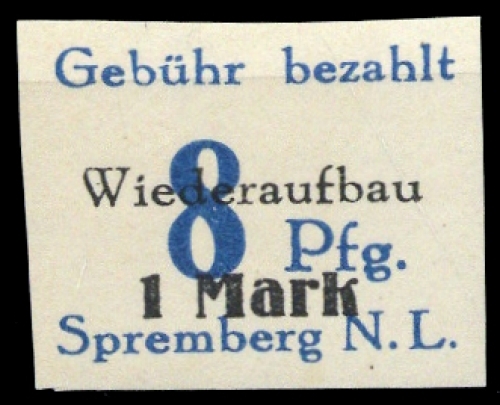 1946, Deutsche Lokalausgabe Spremberg, 21 B X, **