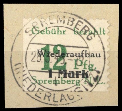 1946, Deutsche Lokalausgabe Spremberg, 22 A XI, Briefst.