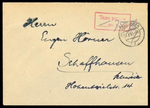 Französische Zone Württemberg, Brief