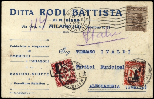 1809, Italien, 91 u.a., Brief