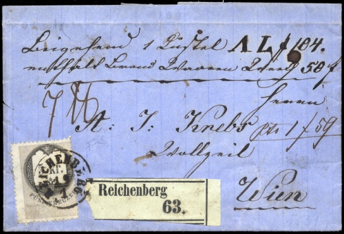 1869, Österreich, Brief