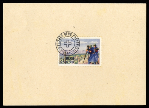 1939, Schweiz Soldatenmarken, Brief