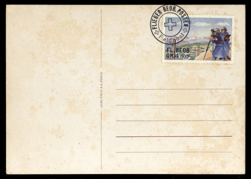 1939, Schweiz Soldatenmarken, Brief