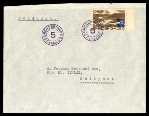 1939, Schweiz Soldatenmarken, Brief