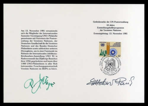 1981, UNO Wien, 22, FDC