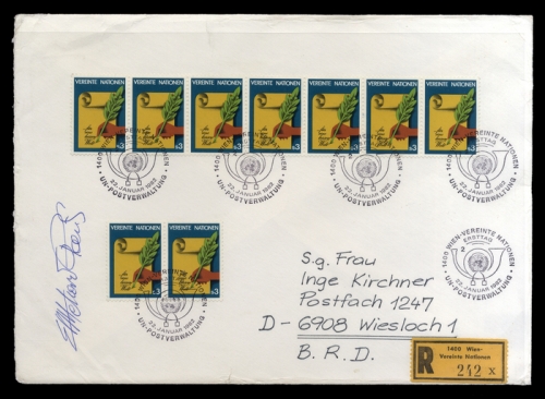 1982, UNO Wien, 23 (9), FDC