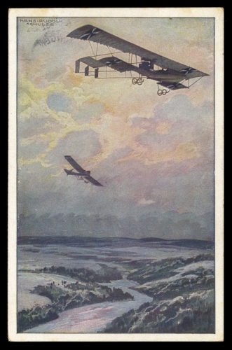 1915, Zeppelin,Zeppelin Postkarten,Luftflotten-Verein, Brief