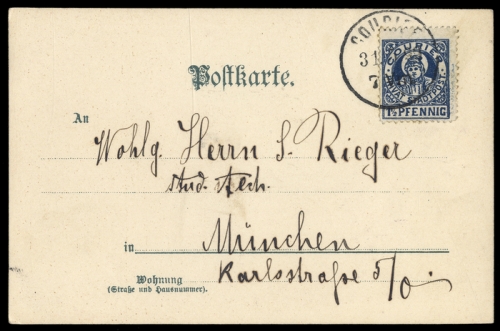 Deutsches Reich Stadtpost, Brief