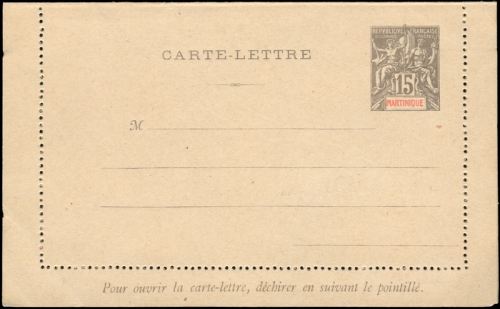 1900, Martinique, Brief