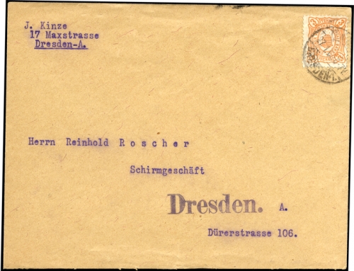 Deutsches Reich Stadtpost, Brief