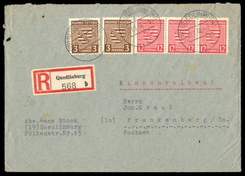 1945, SBZ Provinz Sachsen, 74, 79, Brief