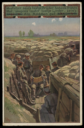 1917, Kunst u. Kultur,Berühmte Maler,Paul Hey, Brief