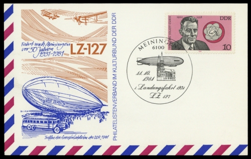 1981, Zeppelin,Zeppelin Sonderstempel,Sonderstempel nach 1939, ...