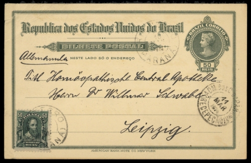 1906, Brasilien, 165, P, Brief