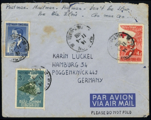 1956, Vietnam Süd, 119 u.a., Brief
