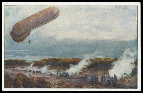 1914, Zeppelin,Zeppelin Postkarten,Luftflotten-Verein, Brief