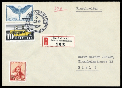 1940, Postgeschichte,Tag der Briefmarke,International bis 1945, ...