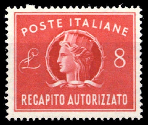 1947, Italien Gebührenmarken für Briefzustellung, GB 8, **