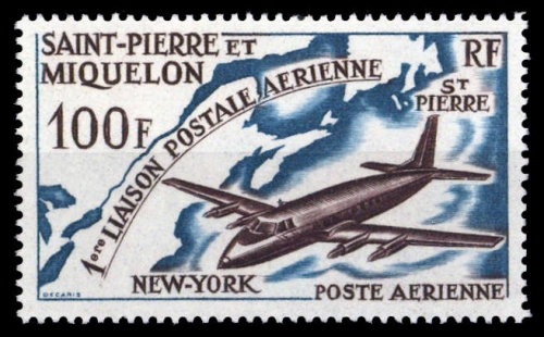 1964, St. Pierre et Miquelon, 407, **