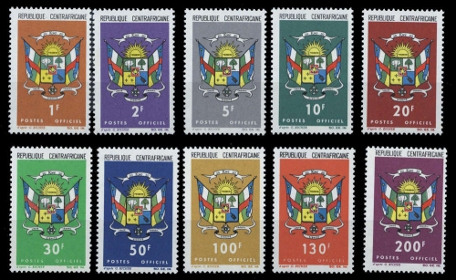 1965, Zentralafrika, D 1-10, **