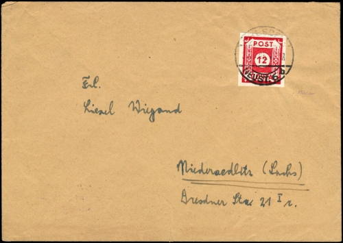 1945, SBZ Ostsachsen, 41, Brief