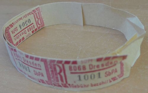 1967, DDR Einschreibemarken (SBPÄ), 1 Band