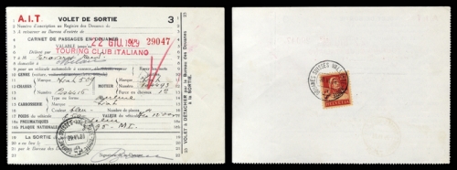 Schweiz Gebührenbelege Zoll KFZ Ausreise, 206, Brief