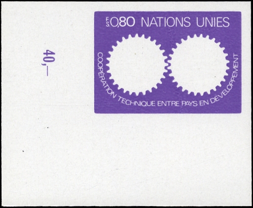 1978, UNO Genf, 80 U PH (3) Ecke, **