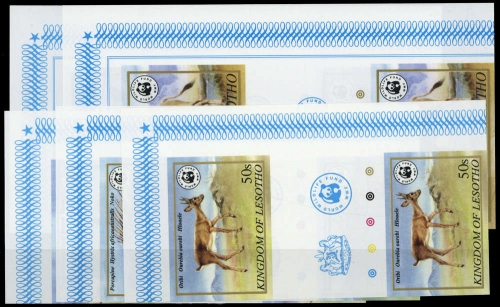 1981, Lesotho, 361-65 U ZS Ecke, **