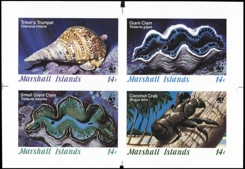 1986, Marshall Inseln, 73-76 U ZD, **