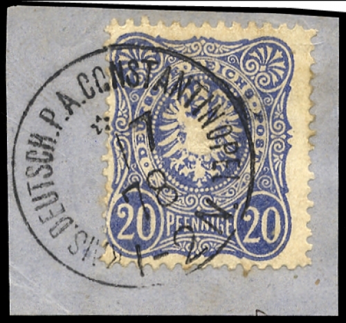 1875, Deutsche Auslandspost Türkei, Vorläufer, V 34 a CE, Briefst.