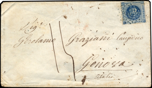 1860, Peru, 8 I a, Brief