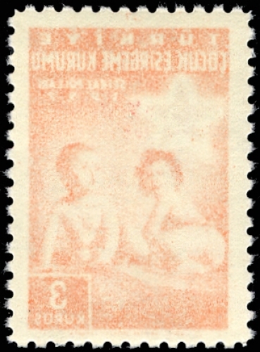 1957, Türkei Zwangszuschlag für den Roten Halbmond, 232 Var., **