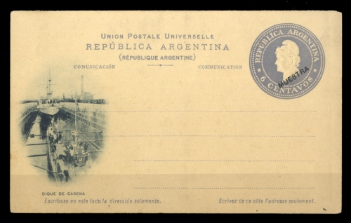 1896, Argentinien, P 17 II M, Brief