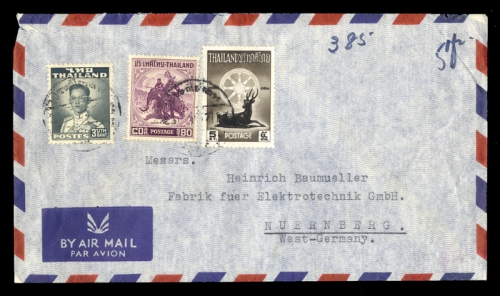 1951, Thailand, 312 u.a., Brief