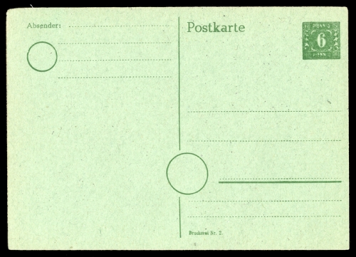 1945, SBZ Mecklenburg Vorpommern, P 6, Brief