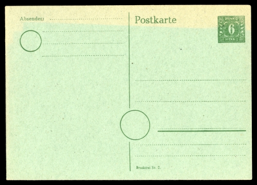 1945, SBZ Mecklenburg Vorpommern, P 6, Brief