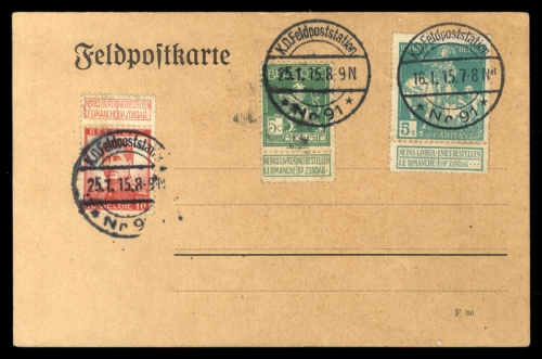 1915, Deutsche Besetzung I. WK Belgien, Belg., Brief